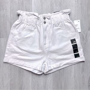 White Paper Bag Jean Shorts 28